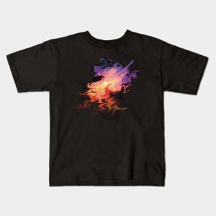 Acrylic Pour Fluid Art Kids T-Shirt